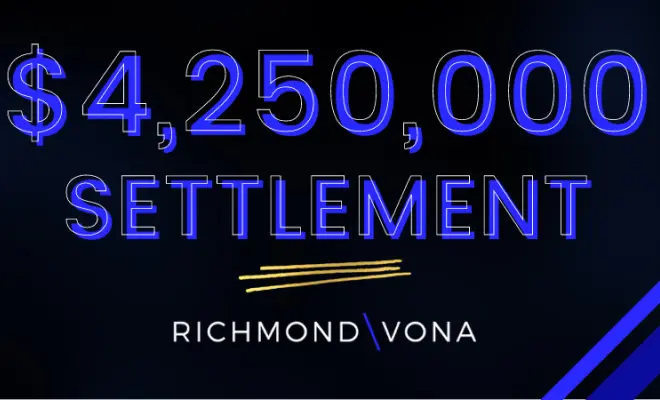Richmond Vona, LLC Secures $4,250,000 Trucking Accident Settlement