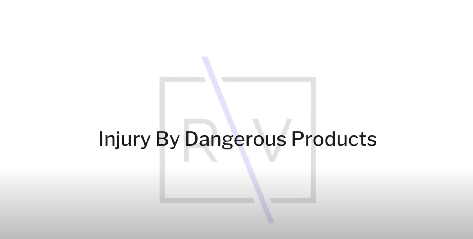 Injury By Dangerous Products