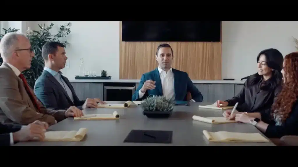 Team meeting with founder and co founder at Richmond vona