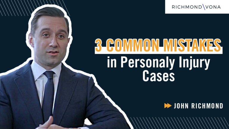 3 Common Mistakes in Personal Injury Cases