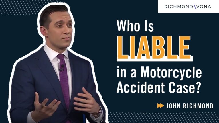 Who Is Liable in a Motorcycle Accident Case?
