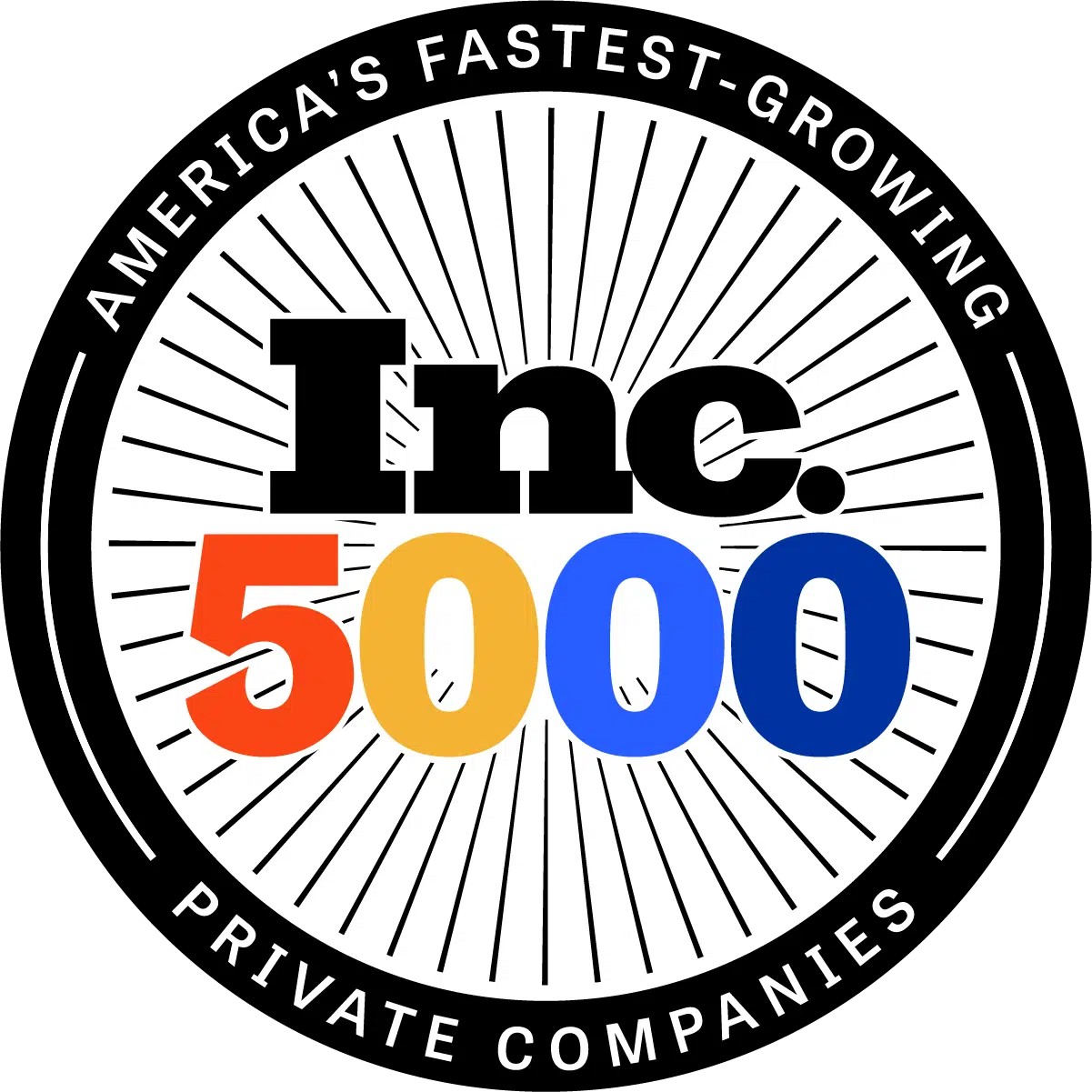 Inc. 5000 Color Medallion circular Logo