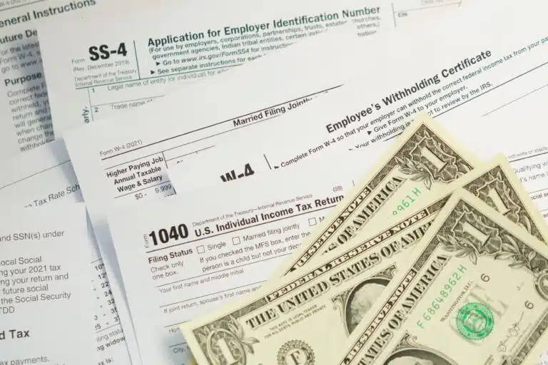 Tax forms and US Dollars