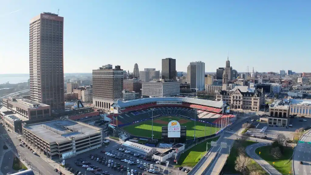 Downtown Buffalo, NY Drone Footage