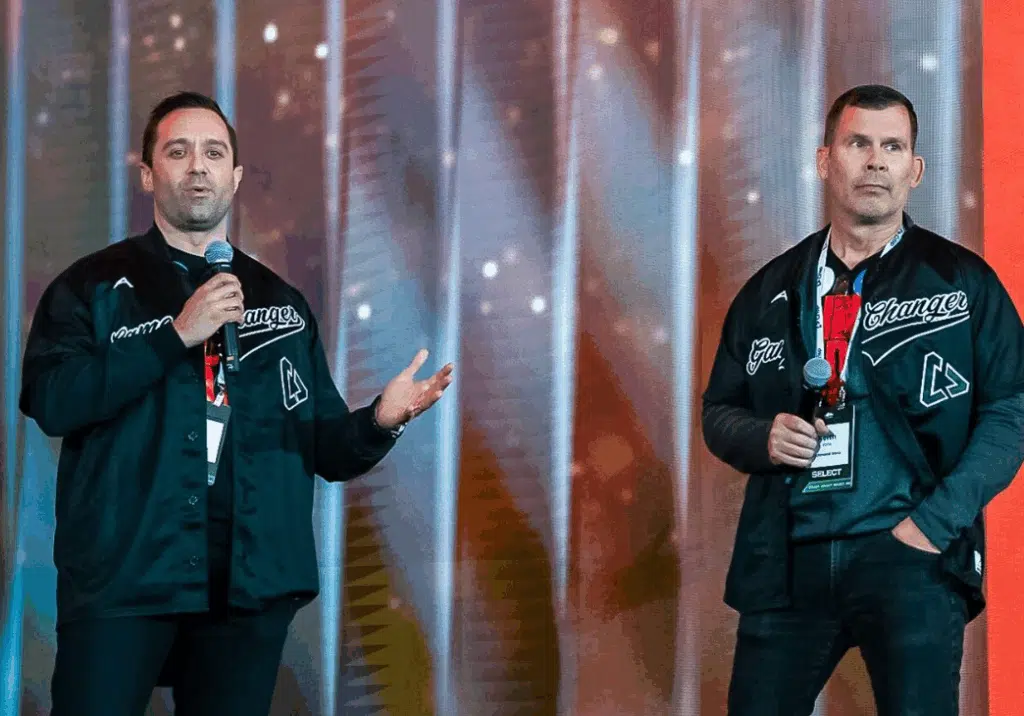 John Richmond and Keith Vona at Crisp Summit