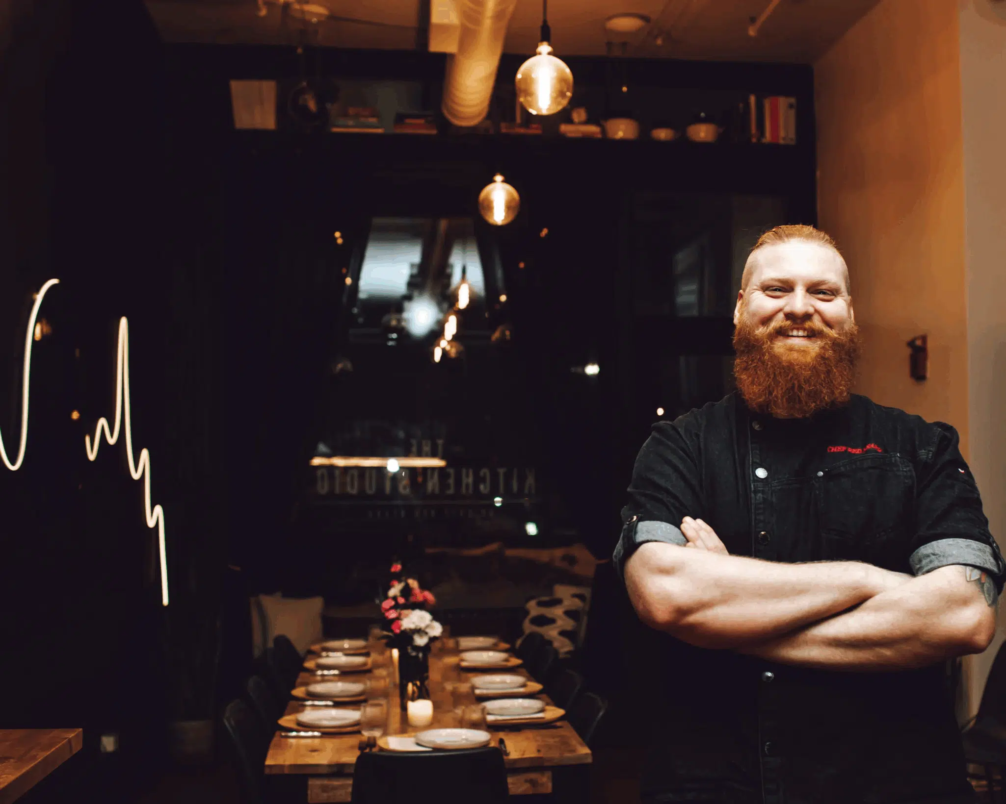 Chef Red Beard in The Kitchen Studio