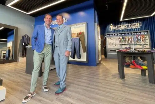 Adrian and Jules posing for a photo