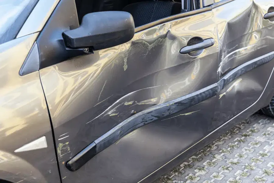 Accidented car