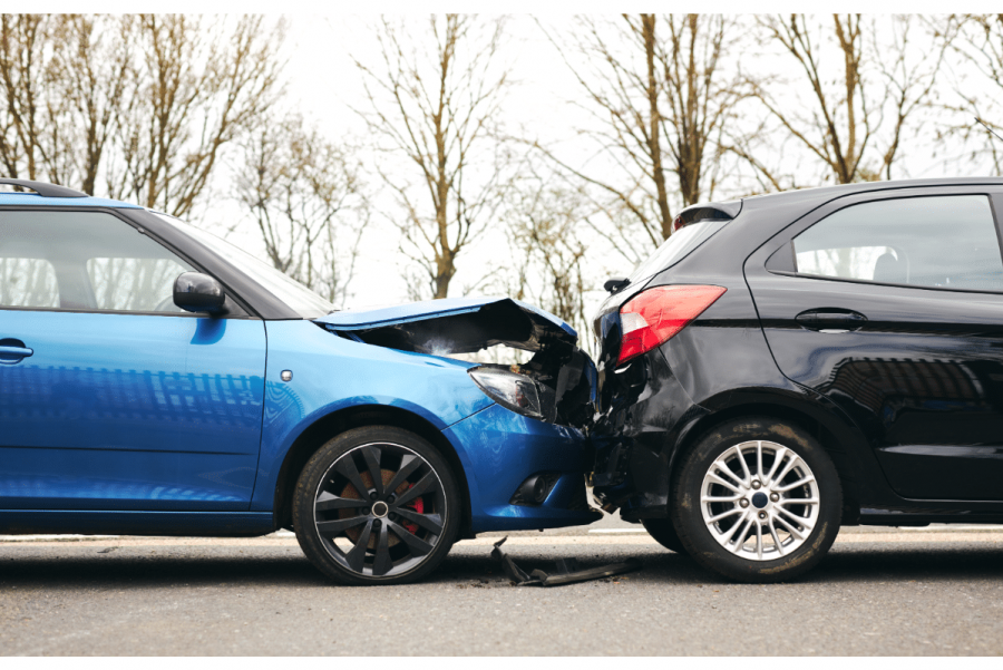 rear side accident
